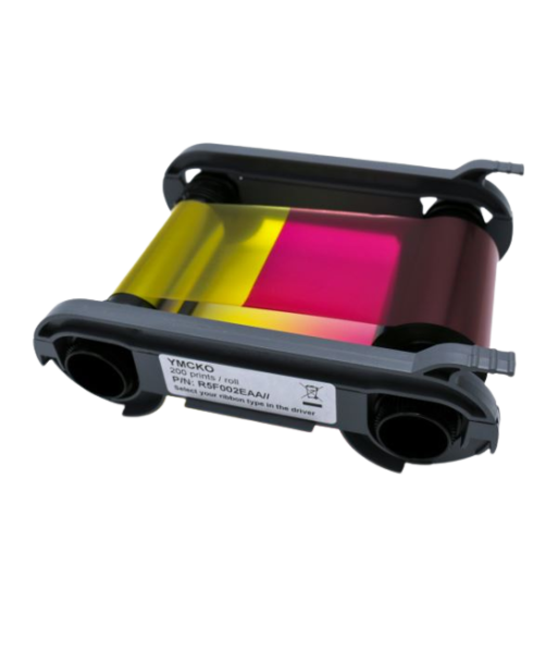 Ruban YMCKO pour imprimantes Evolis  Zenius et Primacy 1  Ref. R5F002EAA 