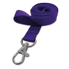 Tour de cou violet mousqueton 1437219 (ICA041437219)