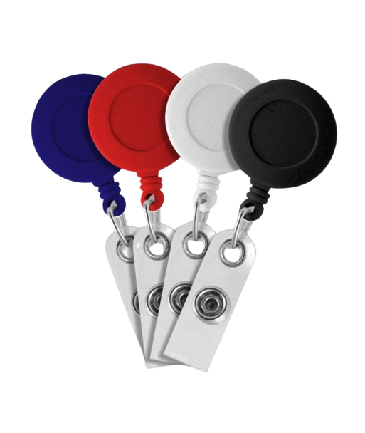 Enrouleur zip porte- badges avec attache renforcée (ICA041460042)